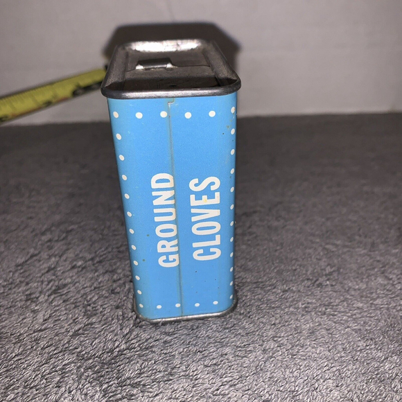 Vintage Finast Dainty Dot Cloves Spice Tin - First National Brand Massachusetts - Picture 2 of 5